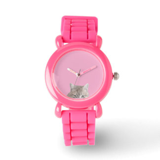 Rusty The Cat Pink Watch