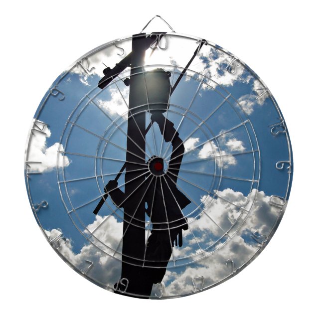 Rusty the Lineman Dartboard (Front)