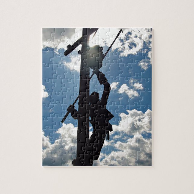 Rusty the Lineman Jigsaw Puzzle (Vertical)