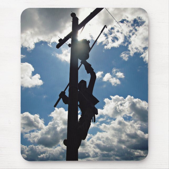 Rusty the Lineman Mouse Pad (Front)