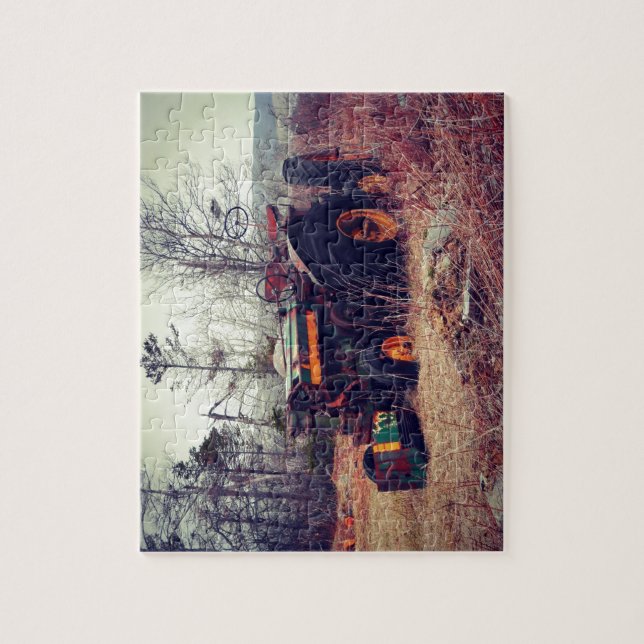 Rusty Tractor Jigsaw Puzzle (Vertical)