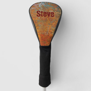 Rusty, Verdigris, Grunge Steampunk Personalised Golf Head Cover