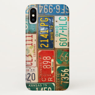 rusty vintage license plate collection Case-Mate iPhone case