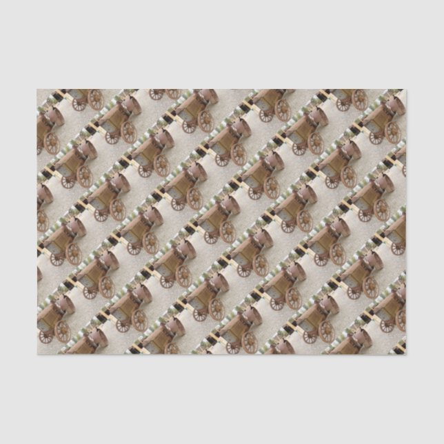 Rusty vintage tractor tissue paper (Front)