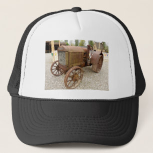 Rusty vintage tractor trucker hat