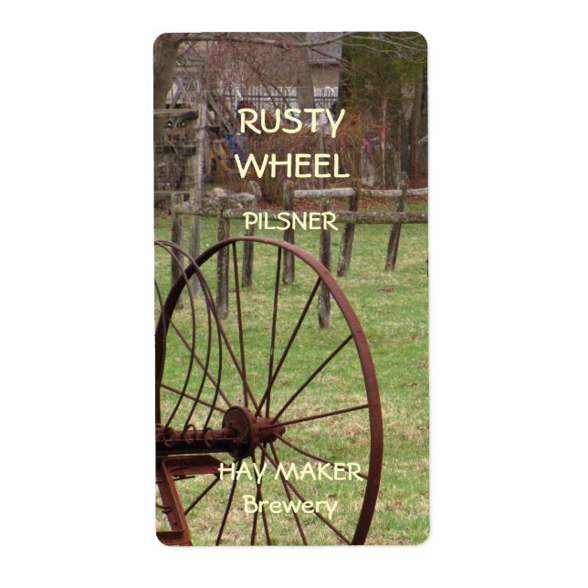 Rusty Wheel ~ Beer Label (Front)