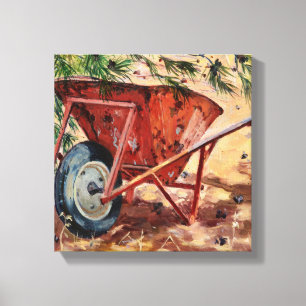 Rusty Wheelbarrow 2009 Canvas Print