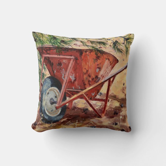 Rusty Wheelbarrow 2009 Cushion (Front)