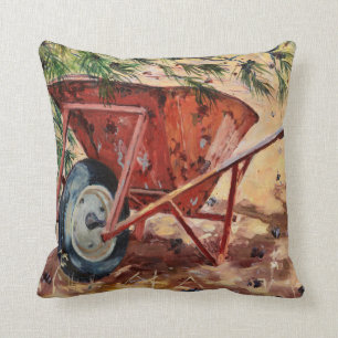 Rusty Wheelbarrow 2009 Cushion
