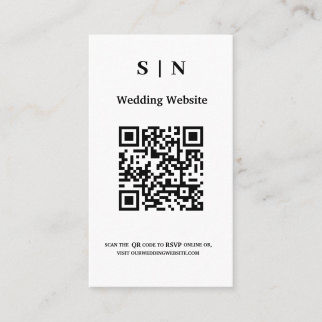 Rusty Wildflower & Mountain Online RSVP QR Code Enclosure Card (Front)