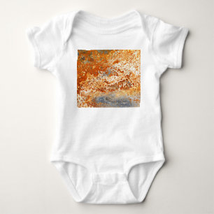 Rusty zinc: grunge texture background. baby bodysuit