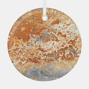 Rusty zinc: grunge texture background. glass tree decoration