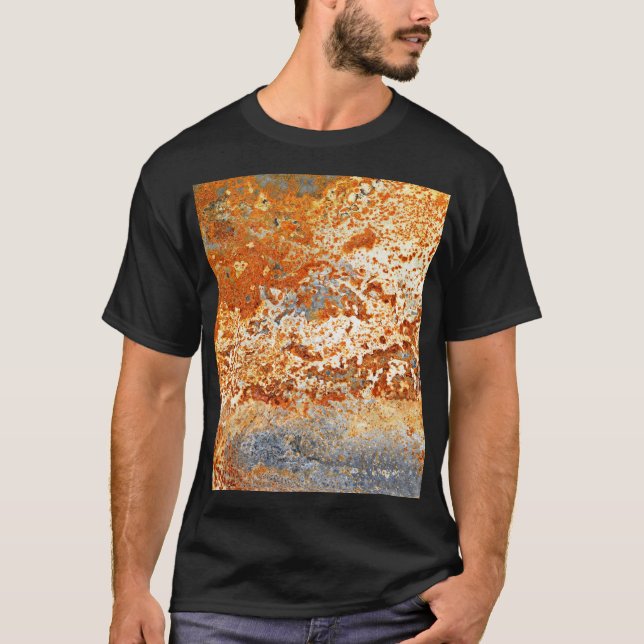 Rusty zinc: grunge texture background. T-Shirt (Front)