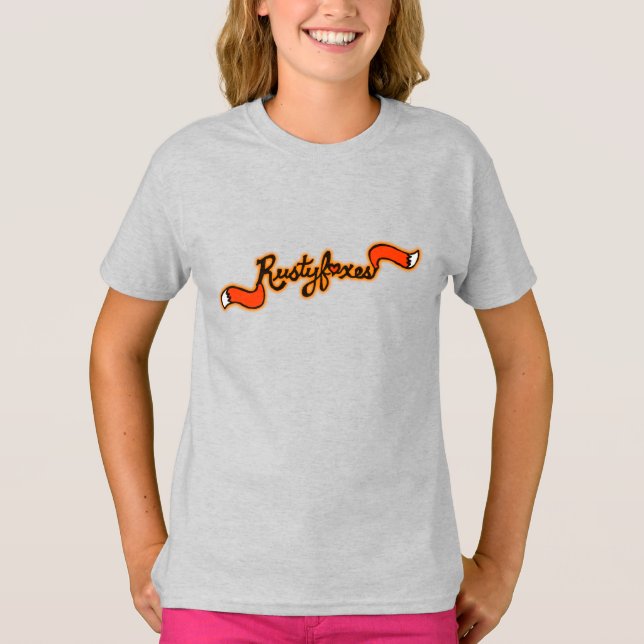 Rustyfoxes Girl's Raglan Shirt "customisable" (Front)
