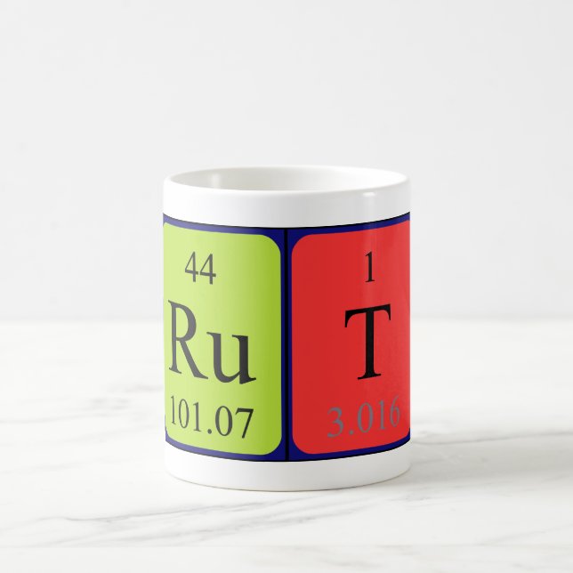 Rut periodic table name mug (Center)