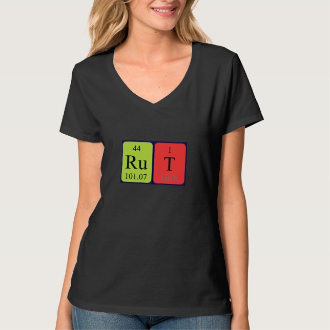 Rut periodic table name shirt (Front)
