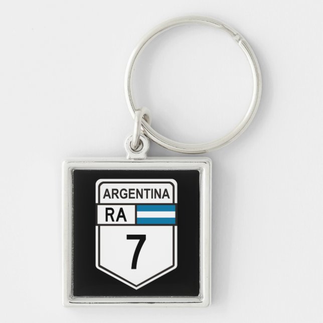 Ruta nacional 7 - Argentina Key Ring (Front)