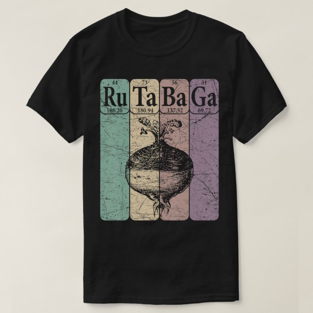 Rutabaga Periodic Table Elements Swede Rutabaga Re T-Shirt (Design Front)