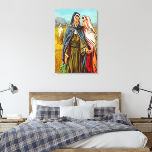 Ruth 1 Ruth Goes With Naomi Canvas Print