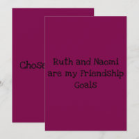 Ruth and Naomi Chosen Family