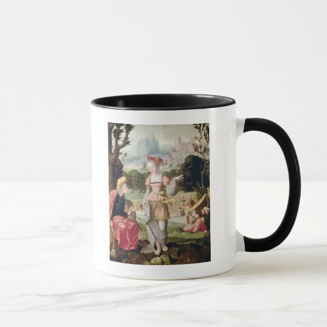 Ruth and Naomi in the field of Boaz, c.1530-40 Mug (Right)