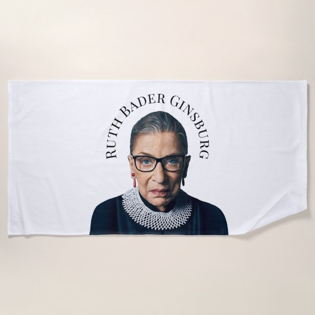 Ruth Bader Ginsburg  Beach Towel (Front)