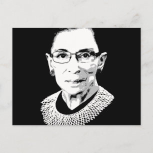 Ruth Bader Ginsburg Face Postcard