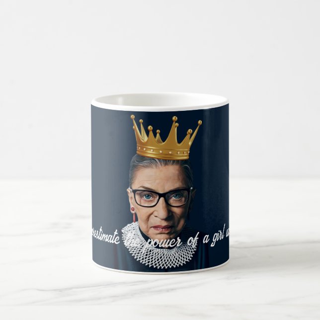 Ruth Bader Ginsburg Gold Crown Coffee Mug (Center)
