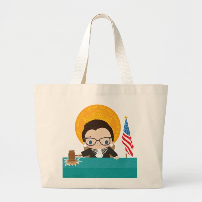 Ruth Bader Ginsburg Large Tote Bag (Front)