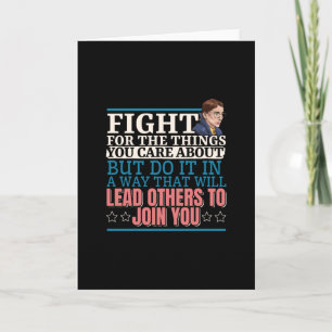 Ruth Bader Ginsburg Lead Others to Join You Card