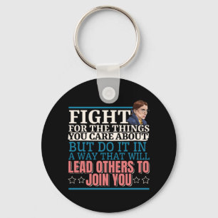 Ruth Bader Ginsburg Lead Others to Join You Key Ring