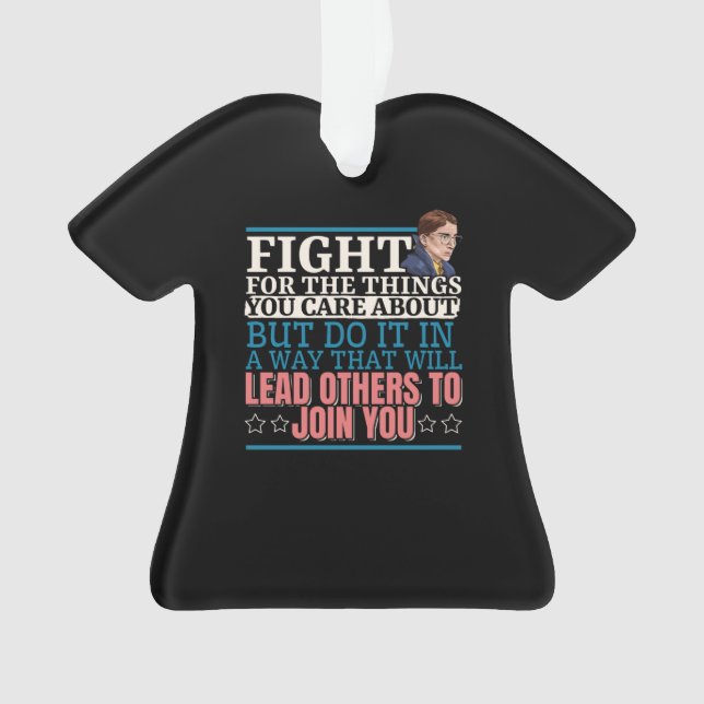 Ruth Bader Ginsburg Lead Others to Join You Ornament (Front)