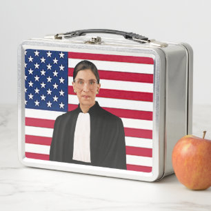 Ruth Bader Ginsburg Metal Lunch Box