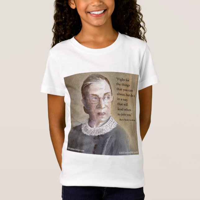 Ruth Bader Ginsburg & Quote T-Shirt (Front)