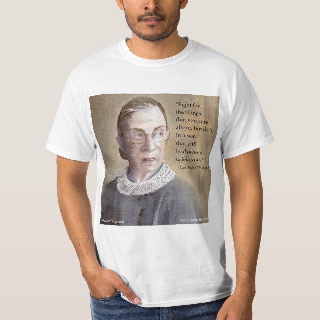 Ruth Bader Ginsburg & Quote T-Shirt (Front)