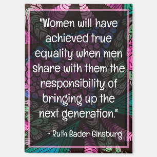 Ruth Bader Ginsburg Qutoes RBG Wisdom Micro Doodle Magnet