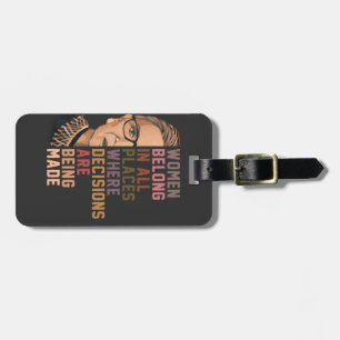 Ruth Bader Ginsburg RBG Luggage Tag