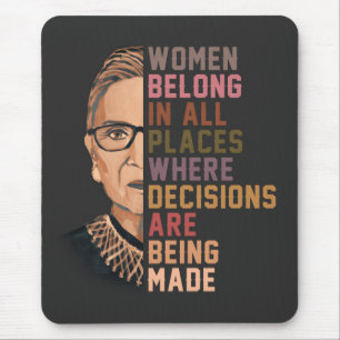 Ruth Bader Ginsburg RBG Mouse Pad
