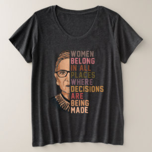 Ruth Bader Ginsburg RBG Plus Size T-Shirt