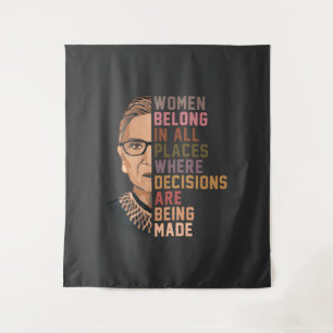 Ruth Bader Ginsburg RBG Tapestry