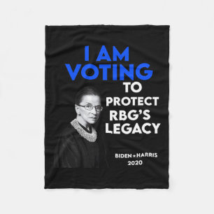 Ruth Bader Ginsburg&#';s Legacy Vote Biden 2020  Fleece Blanket