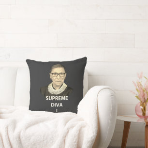 Ruth Bader Ginsburg Supreme Diva Tinted Cushion
