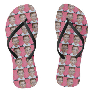RUTH BADER GINSBURG THE NOTORIOUS RBG FLIP FLOPS