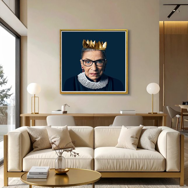 Ruth Bader Ginsburg with Gold Crown   Poster (Creator Uploaded)