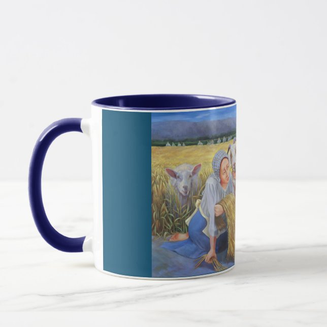Ruth, Boaz and the Barley Harvest Mug (Left)
