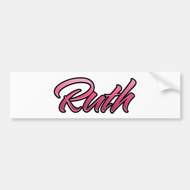 Ruth faded pink Aufkleber Sticker (Front)