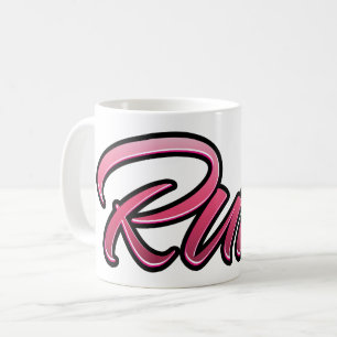 Ruth faded pink cup tea cup coffee cup