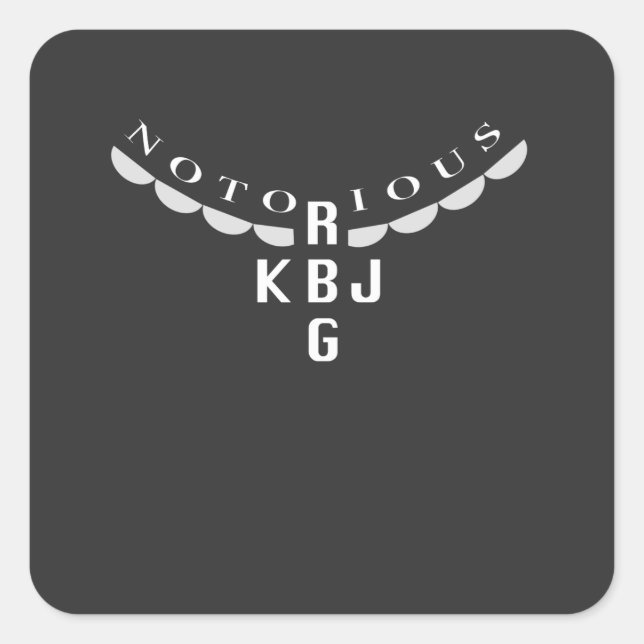 Ruth Ginsburg and Ketanji Jackson Square Sticker (Front)