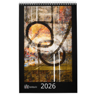 Ruth Kedar Art Calendar 2026 in Black