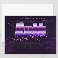 Ruth Name First name purla retro card Birthday